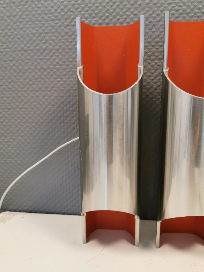 Set of Pandean wall lights by Bent Karlby for LYFA, Denmark 1970