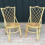 Pair of rattan chairs
