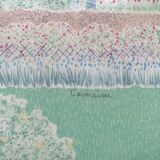 Vintage fiberglass and rattan tray - Sylvie Hétreau - Camaïeu - Alpac