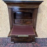 old secretary, Restoration era, lock and clover key, nineteenth century