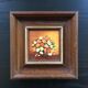 Tableau miniature bouquet orange