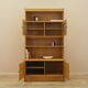 Henning Kjærnulf Oak Bookcase with Glass Doors, Danish 1960s