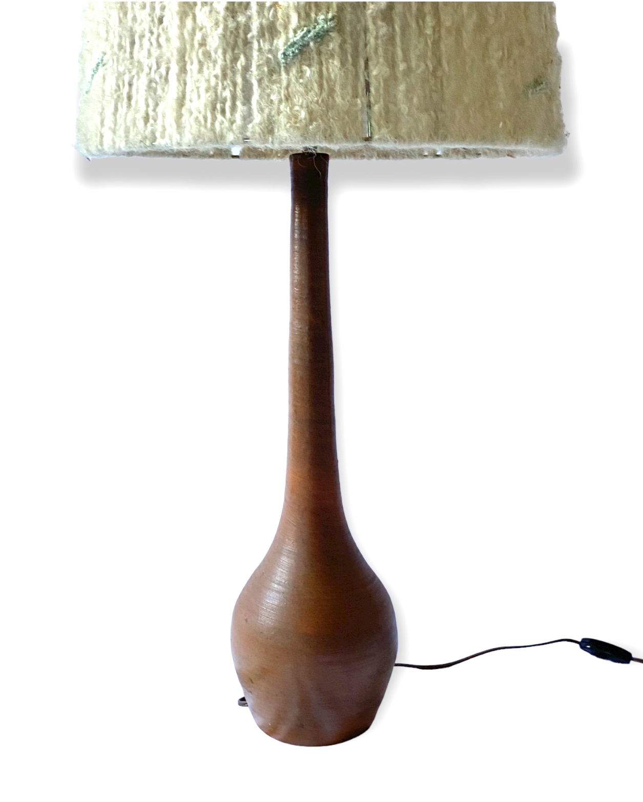 Mid-century earthenware table lamp, France 1950s