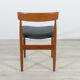 Mid-century teak dining chairs, 1960s, set of 4