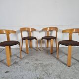 4 Bruno Rey chairs for Kusch&co, 80s