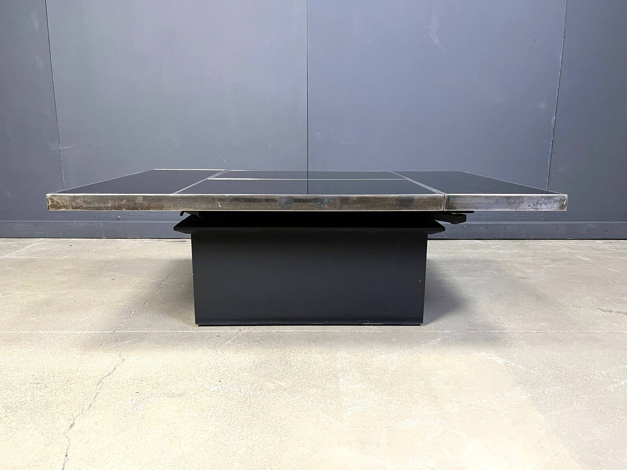 Vintage hidden bar coffee table, 1970s