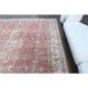1960s Vintage Persian Handmade Wool Cotton Light Red Area Rug 280x360