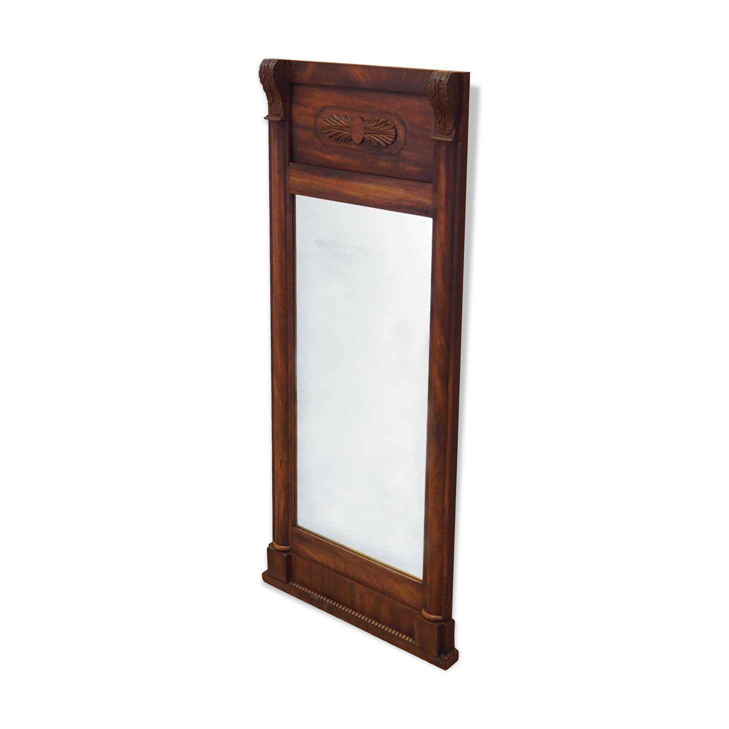 Mirror in wooden frame, Danish design, 1970s, production: Denmark