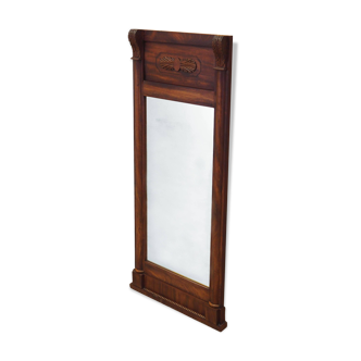 Mirror in wooden frame, Danish design, 1970s, production: Denmark