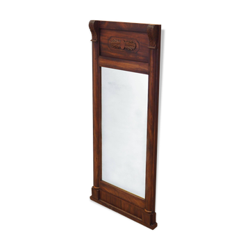 Miroir dans un cadre en bois, design danois, années 1970, production : Danemark