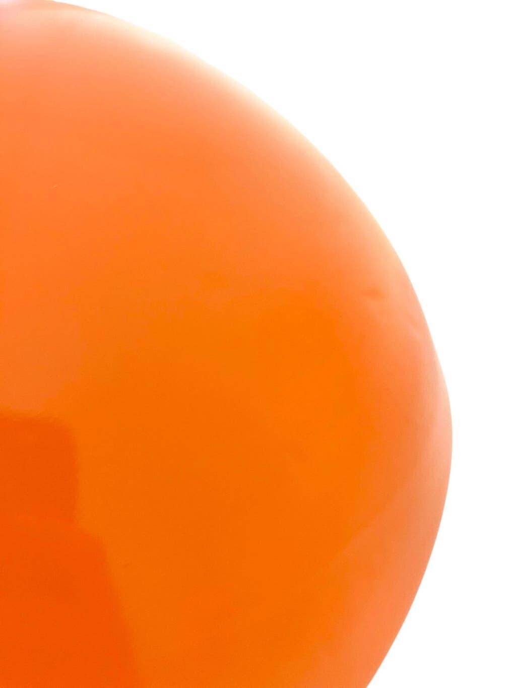 Lampadaire vintage chromé avec abat-jour orange