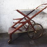 Mid-century bar cart/service cart by Cesare Lacca, 1950s.
