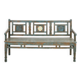 Bench in old patinated teak