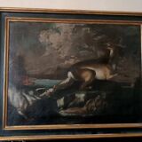 Scène De Chasse - Tableau Ancien Ecole Flamande Du 17ème Siècle