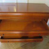 Chest of drawers in solid cherry wood with a curved top - Louis Philippe style - 4 drawers