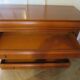 Cherry wood commode - solid wood - with a rounded edge - Louis Philippe - 4 drawers