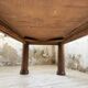 Dudouyt oak dining table 1940