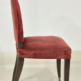 Dining room chairs art deco House Leleu 1940' France (set of 4)