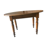 Oval walnut table