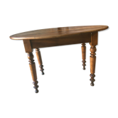 Oval walnut table