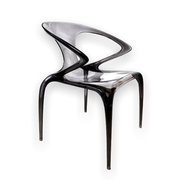 Pair of chairs "ava" bridge by Song Wen Zhong for roche bobois