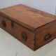 Massive ash chest and iron handles - mid-19th century