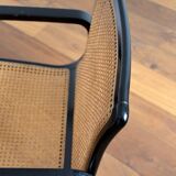 Wooden armchair and canning 60/70s