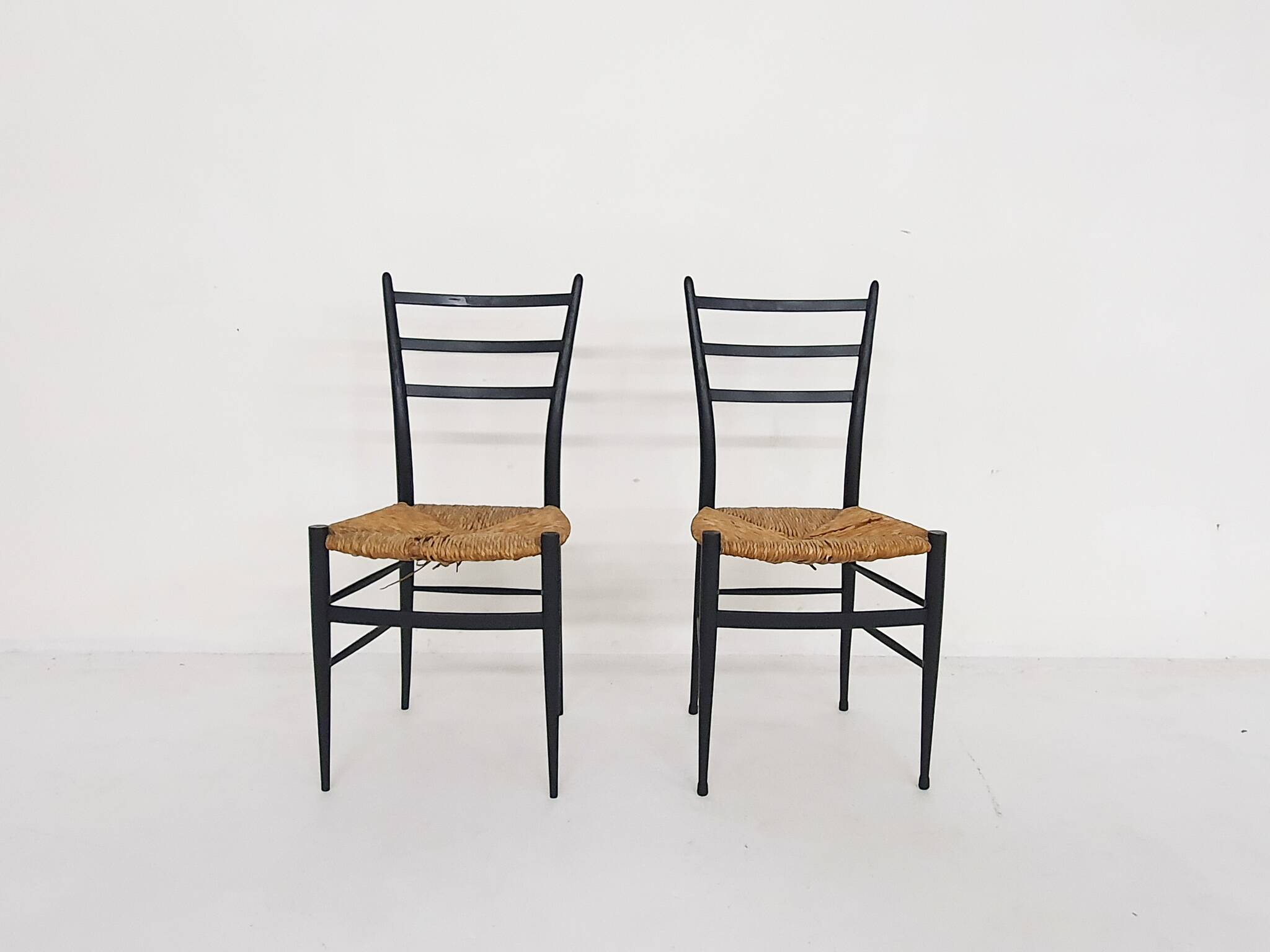 Set of 2 Chiavari Spinetto chairs, Italy 1960's