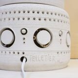 Georges Pelletier, totem floor lamp in white earth.