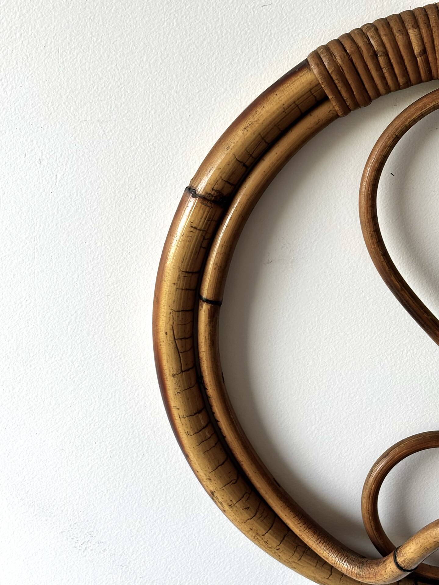 Coat rack in rattan by Franco Albini 1960