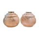Pair of Art Deco lamp globes (circa 1930) made of blown glass.