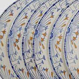 6 dinner plates old creil and montereau labrador service royan