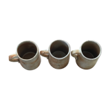 Set of 3 sandstone cups