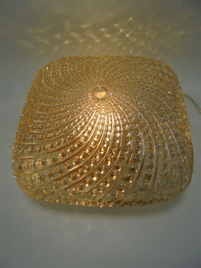 Gold glass ceiling lamp