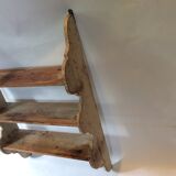 Patinated wooden shelf