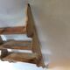 Patinated wooden shelf