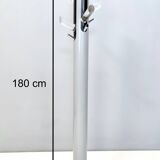 Varnished Iron, Steel and Plexiglass Illuminated Coat Rack, Italy