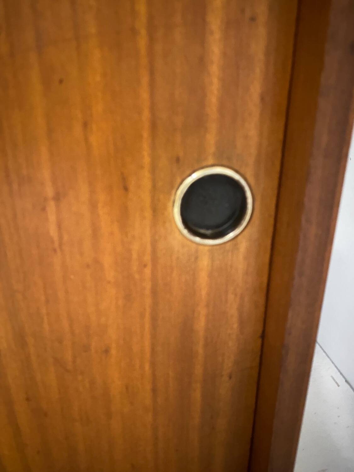 Vintage bookcase with compass feet from the 60s