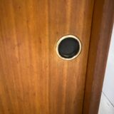 Vintage bookcase with compass feet from the 60s