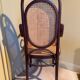 Fauteuil en rotin bois courbé cannage vers 1900