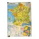 School map of france agriculture & livestock and administrative france 50s-60s