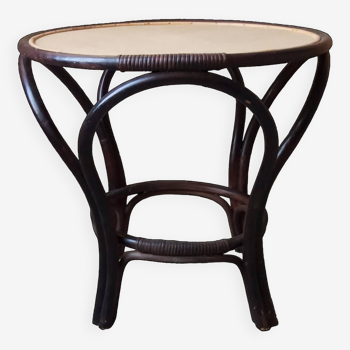 Rattan coffee table, 1950s