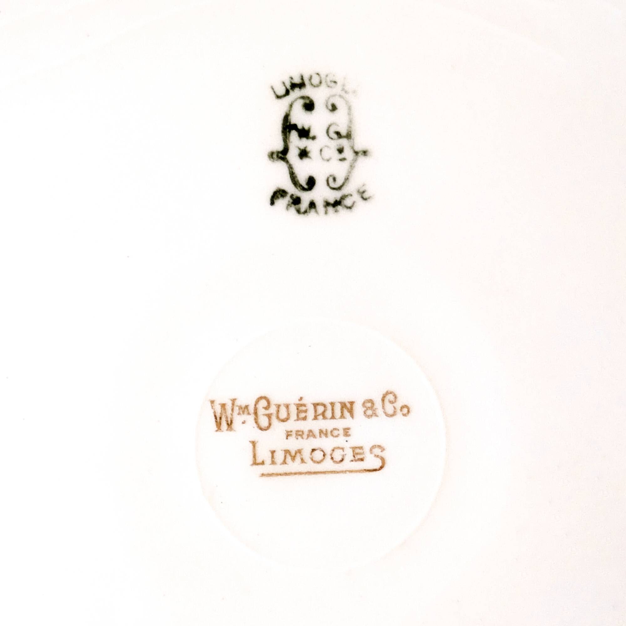 6 antique Limoges porcelain plates – Wm Guérin & Co