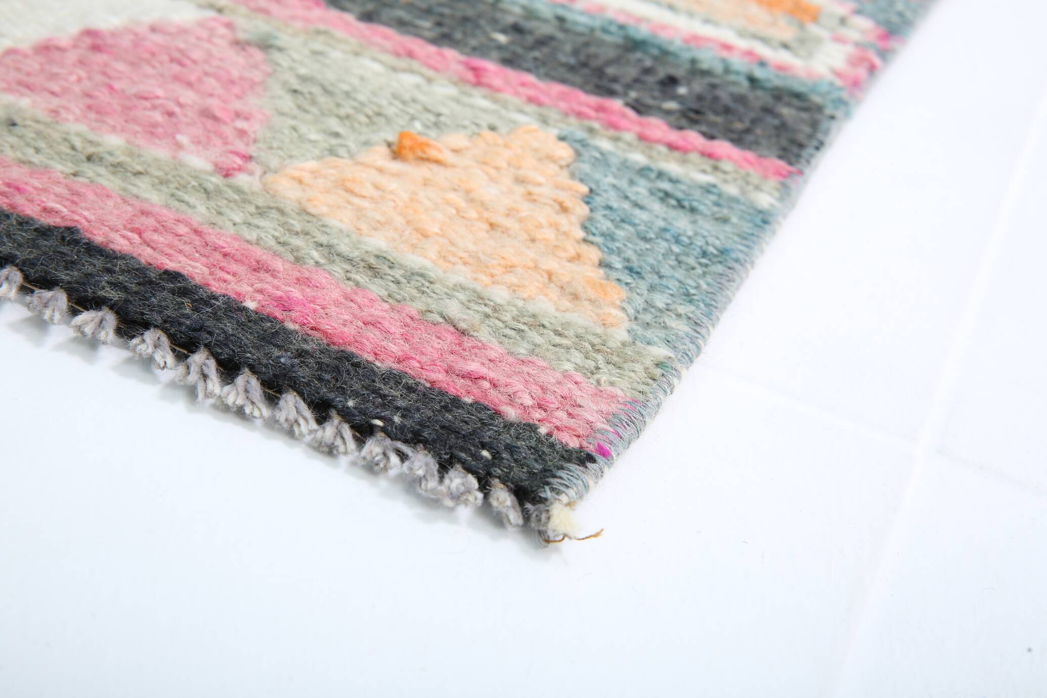 3x10 Light Orange Turkish Vintage Runner Rug, 92x294Cm