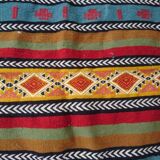 Kilim tapis berbère multicolore fait à la main 105x140cm