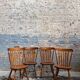 4 western chairs in beech wood