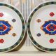 2 assiettes à dessert Newcor "kilim" 1992