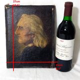 Charismatic Portrait of the Composer Franz Liszt – Oil On Canvas