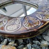 Mirror Jean Claude Malarmey ceramic Vallauris