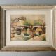 Engraving painting of the Pont Neuf in Paris, 50s
